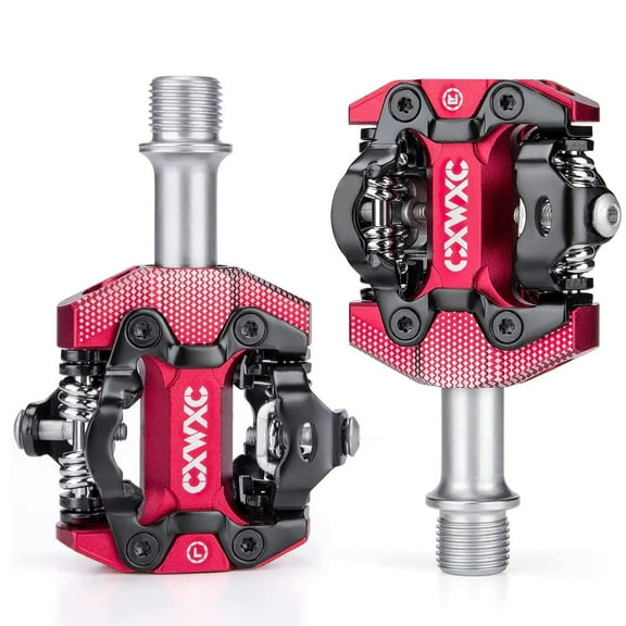 CXWXC SPD Pedal Mountain Bike Pedals 3 Sealed Bearing 9/16" CNC Machined Cr-Mo Axle Bicycle MTB Pedals