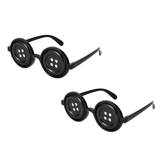 CXYYY 2 Pack Button Eyes Glasses Coraline Merchandise Christmas Stuff Accessories Movie Button Glasses