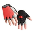 thumbnail image 1 of CXYYY Bike Gloves for Kids Half Finger Gloves None-Slipping Gel Cycling Adjustment Boys Girls Gymnastics Gloves (Red), 1 of 4