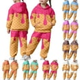 thumbnail image 1 of CXYYY Boys Girls Ice Cream Printed Hoodies and Sweatpants 2Pcs Tracksuit for Teen Boy Girl Sweatsuits Orange Size: 3-4 Years, 1 of 9