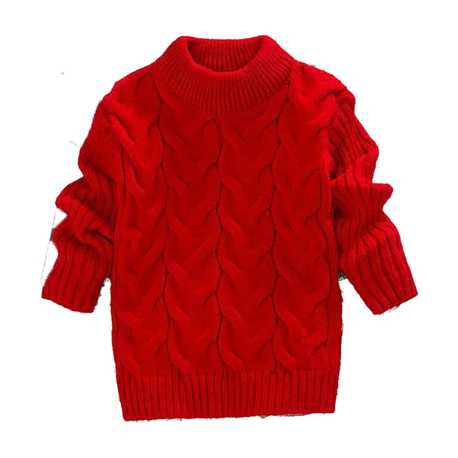 Toddler Solid Color Loose Sweater