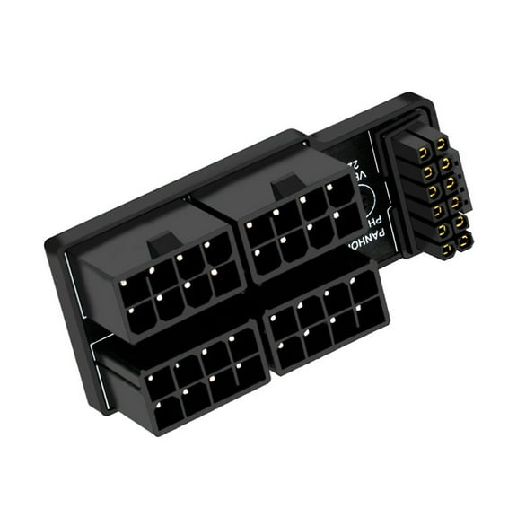 CY 12VHPWR ATX3.0 PCI-E 5.0 Power Modular Adapter to Four ATX 8P Up Angled 90 Degree for 4080 5090TI 16Pin 12+4P Graphics Card