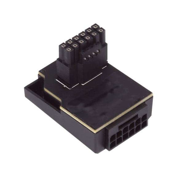 CY 12VHPWR ATX3.0 PCI-E 5.0 Power Modular Male to Female Adapter Extension Down Angled 90 Degree for 3080 3090TI PSU 16Pin 12+4P Graphics Card