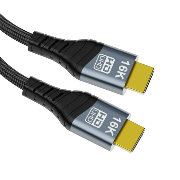 CY 16K 8K UHD HDMI Type-A Male to HDMI 2.2 Male HDTV Cable for HDTV Desktop Laptop Monitor (100cm)