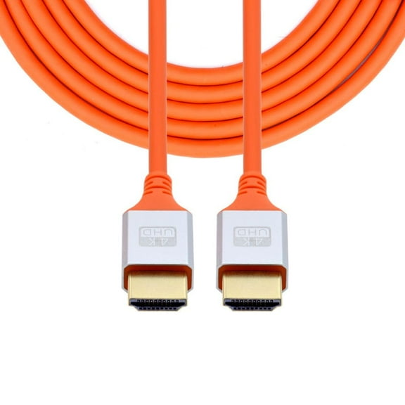 CY 2.0M HDMI 4K to HDMI Ultra Soft High Flex HDTV Cable Hyper Super Flexible Cord High Speed Type-A Male to Male for Computer HDTV