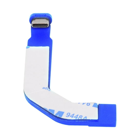 CY 360 Degree Angled Type-C Male to USB-C Female Extension Ultra Slim Data Cable Connector Protector 65W Fast Charge for Tablet Phone