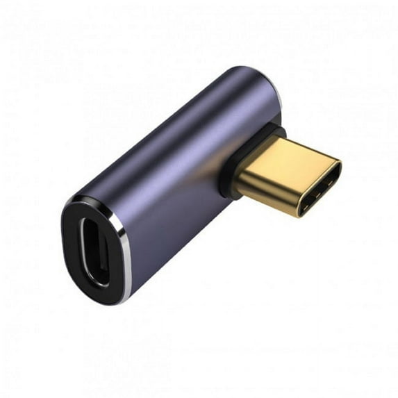 CY 40Gbps USB4 Type C Male to Female Low Profile Right Angled 100W Power Data 8K Video Adapter for Laptop Phone