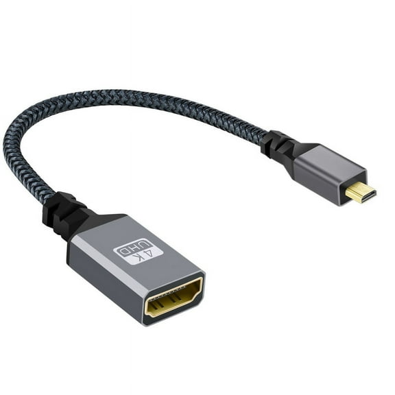 CY 4K Type-D Micro HDMI 1.4 Male to HDMI Female Extension Cable for DV MP4 Camera DC Laptop