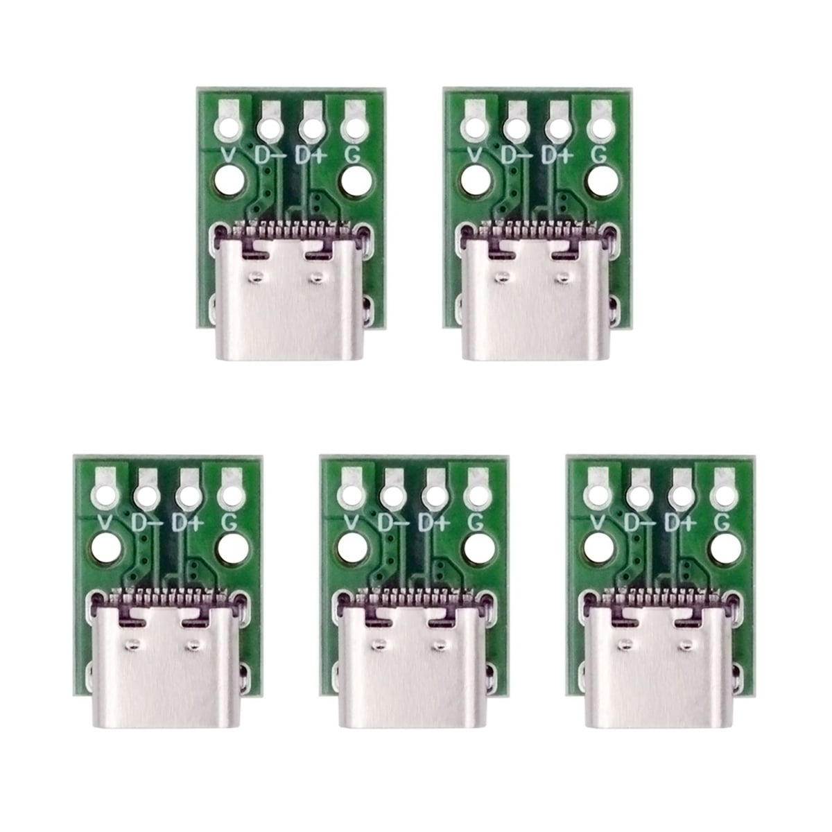 CY 5pcs/set DIY OEM Type C Female Socket Connector to PCBA 4Pin USB2.0 ...