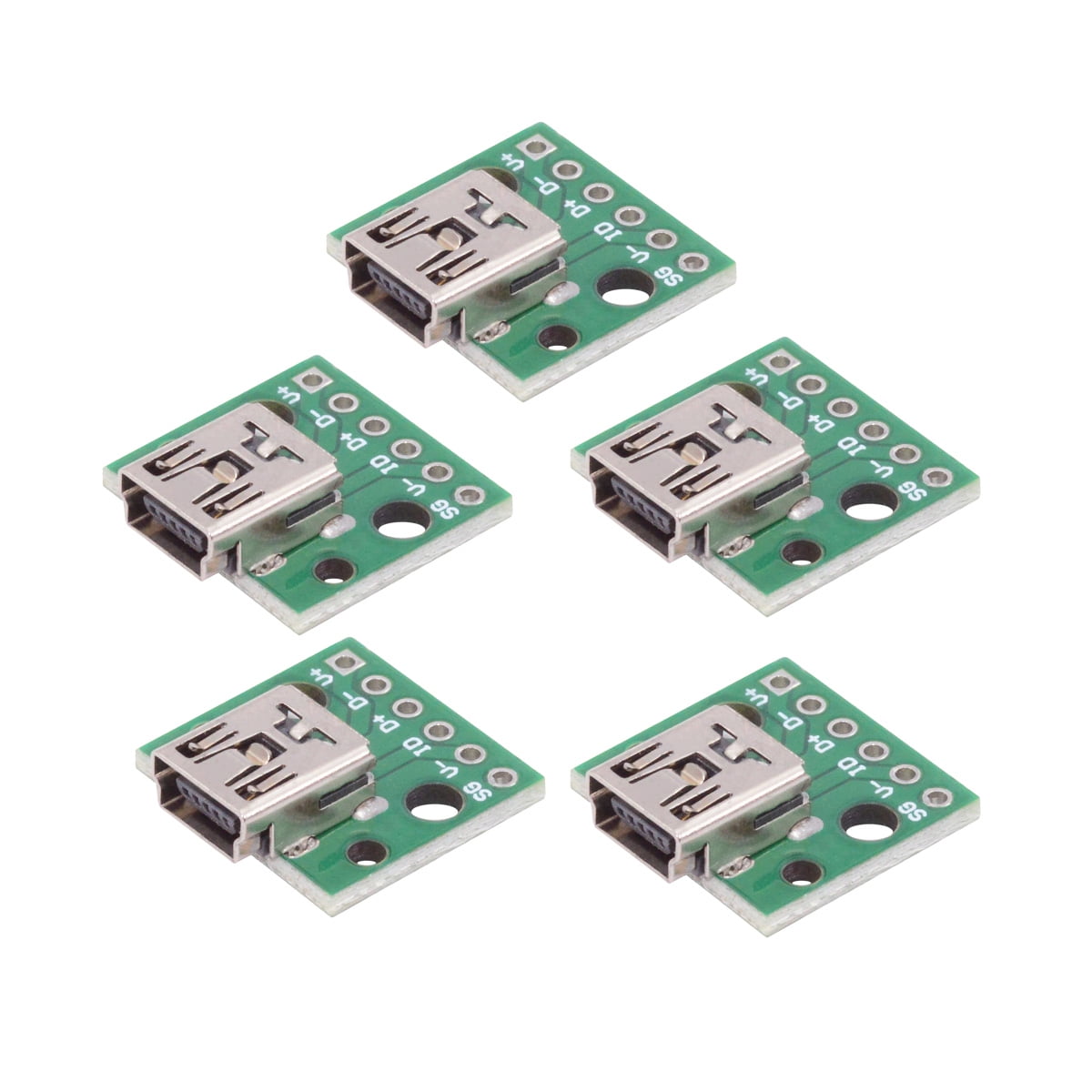 CY 5pcs/set DIY OEM USB2.0 Mini-B Female Receptacle Socket Connector ...