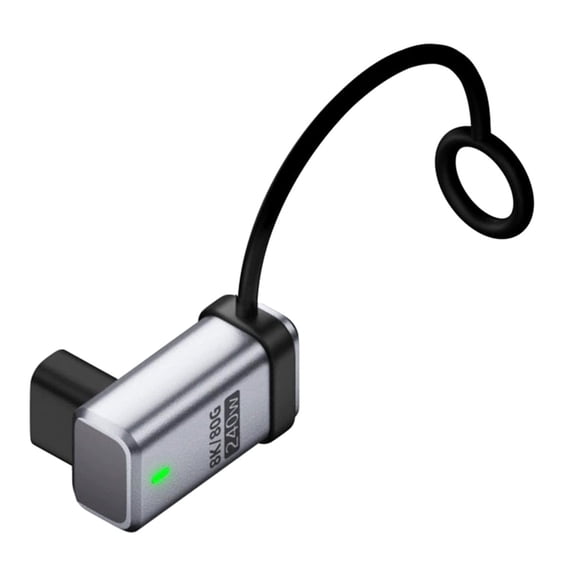 CY 90 Degree Angled USB5.0 80Gbps Female to Female Extension Adapter with Lanyard Keychain 240W 16K 8K 5K Compatible with USB4.0 Thunderbolt3/4/5