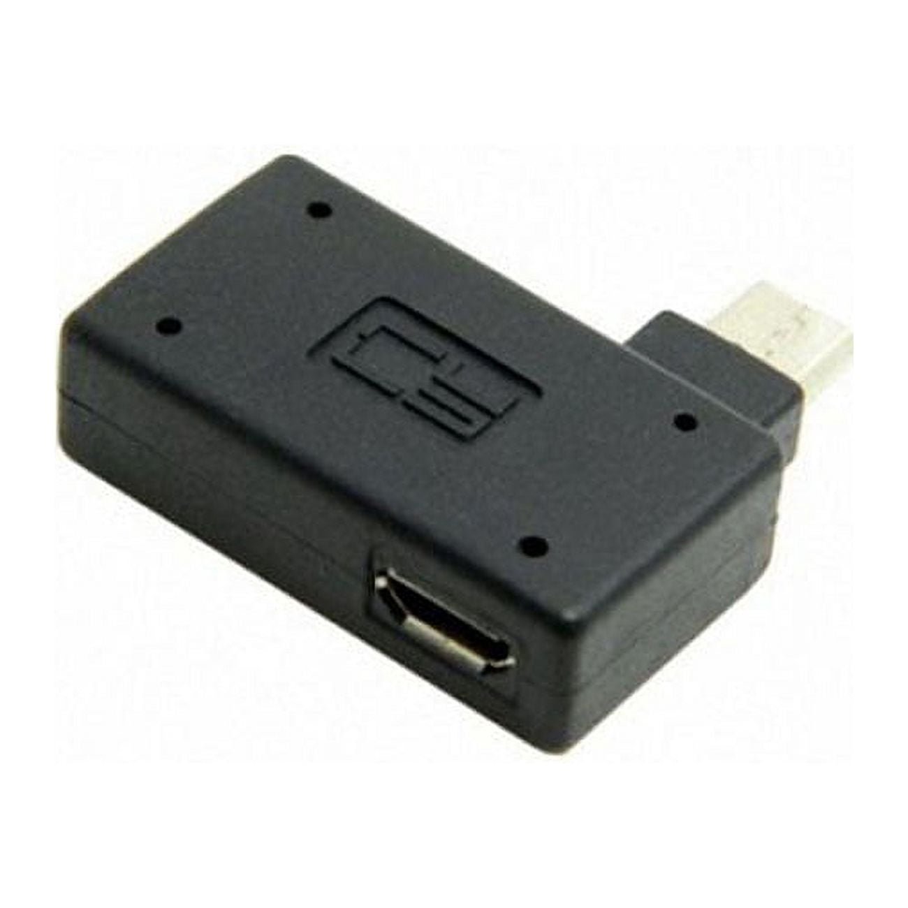 CY 90 Degree Right Angled Micro USB 2.0 OTG Host Adapter with USB Power ...