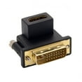 thumbnail image 1 of CY 90 Degree Up Angled DVI Male to HDMI Female Adapter for Computer & HDTV & Graphics Card, 1 of 3