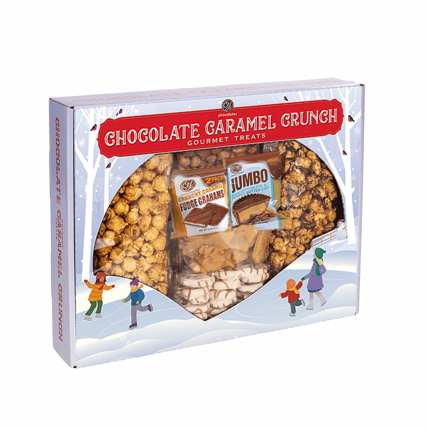 CY Chocolate Holiday Chocolate Caramel Crunch Gift Assortment Box 24oz