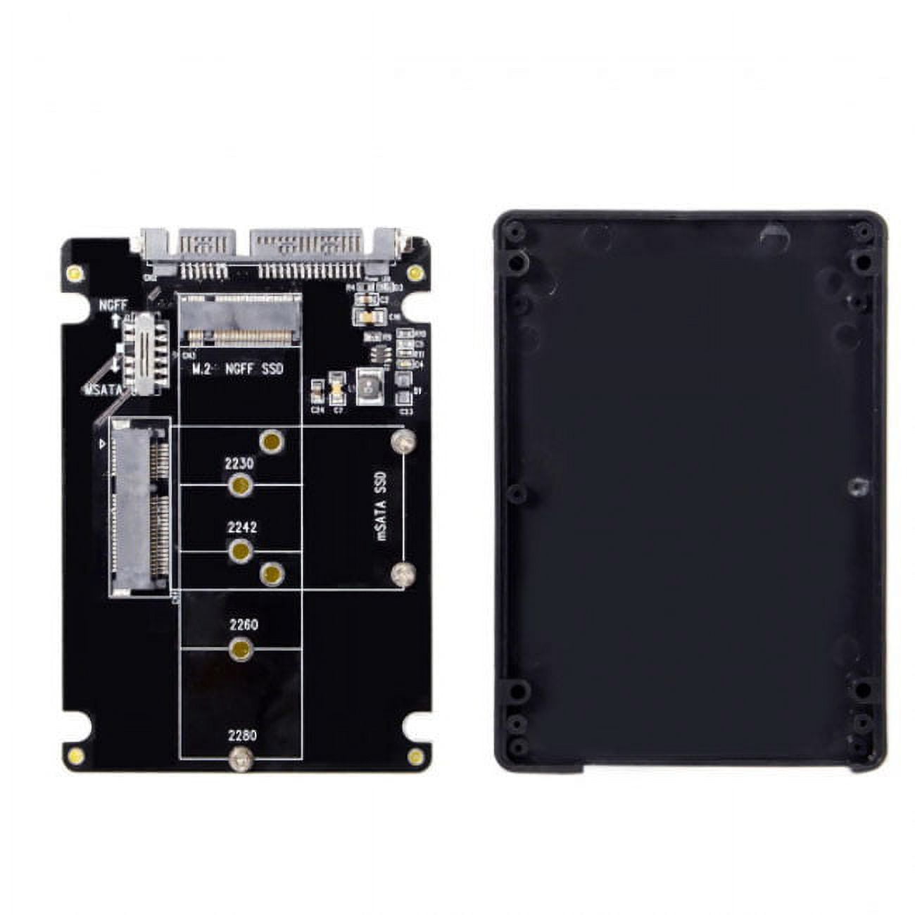 Ngff B Key CY Combo M.2 NGFF B-key mSATA SSD to SATA 3.0 Adapter Converter Case ...