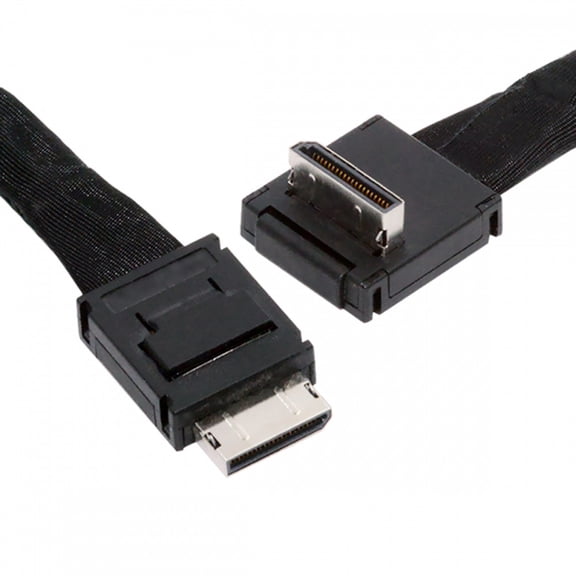 CY Down Angled 90 Degree OcuLink PCIe 4.0 PCI-Express SFF-8611 4i to SFF-8611 Data Active Cable for eGPU SSD 80cm