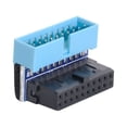 thumbnail image 1 of CY Down Angled USB 3.0 20Pin 19Pin Male to Female Extension Adapter 90 Degree for Motherboard Mainboard, 1 of 6