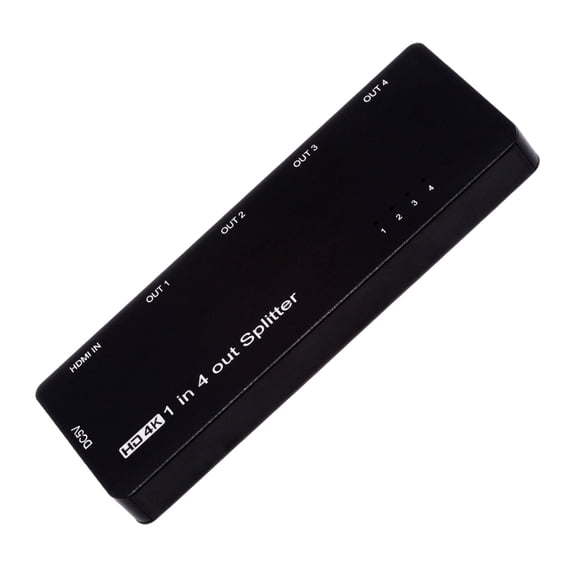 CY HDMI Splitter 4K 60hz Ultra-HD Converter Compatible 2.0 Switch 1-IN-4-OUT 18Gbps UHD Hub Support HDCP SST Extended