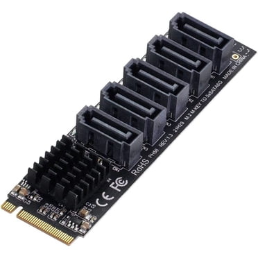 NFHK Mini PCI-E To SATA 3.0 Adapter - Dual Port SATA Converter For Hard Drive Expansion