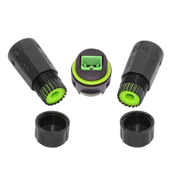 CY M20 Locking IP68 Waterproof SC Female to SC Female Singlemode Fiber Optic Patch Internet Networking Extension Adapter Coupler