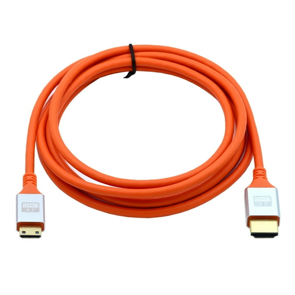 CY Mini HDMI 4K to HDMI Ultra Soft High Flex HDTV Cable Hyper Super Flexible Cord High Speed Type-A Male to Male for Computer HDTV