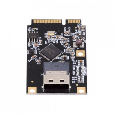 Fan Hub Cablecc Mini PCI-E PCI Express To SATA 3.0 Dual Ports Adapter Converter Sata Hdd