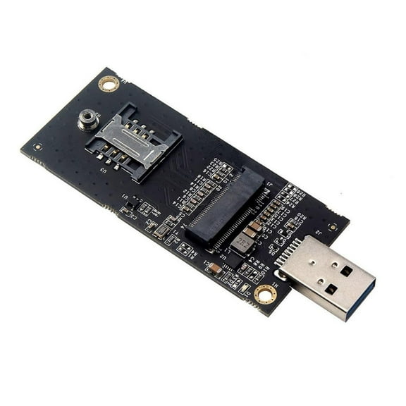 CY NGFF M.2 Key-B WWAN to USB 3.0 Adapter Riser Card w SIM Slot For 3G/4G/5G LTE Wireless Module Modem Card