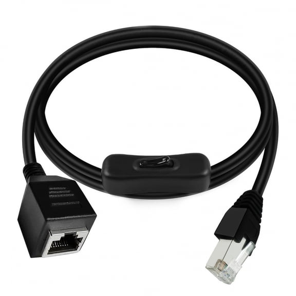 CY RJ45 CAT6 8P8C STP UTP Male to Female Extension Cable with 304 Singal Switch On/Off LAN Ethernet Network Patch Cord