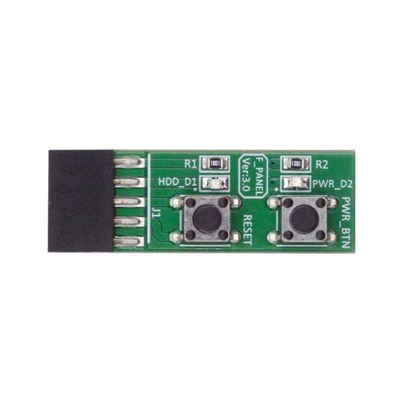 CY Reset Power Jumper for Computer Mainboard 10Pin Switching Board Adapter With Button For Maintenance Task