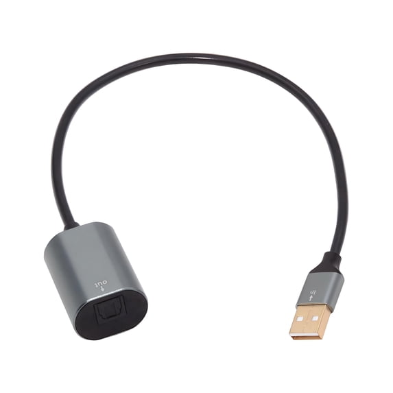 CY Type-A to SPDIF Toslink Optical Audio Jack Opt USB2.0 Male to Digital Optical Fiber Optic Sound Interface Female Adapter Wire for Laptop Desktop