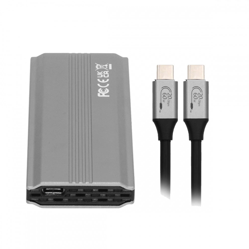 CY Type-C USB3.2 USB4 20Gbps to M-key M.2 NGFF NVME SATA SSD PCBA Enclosure 2280/2242/2260mm RTL9220