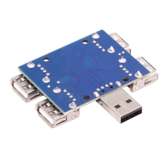 CY USB 2.0 1-to-4 Four Ports HUB PCBA PCs 4 Devices Type-A Adapter for Keyboard Mouse Scanner Printer