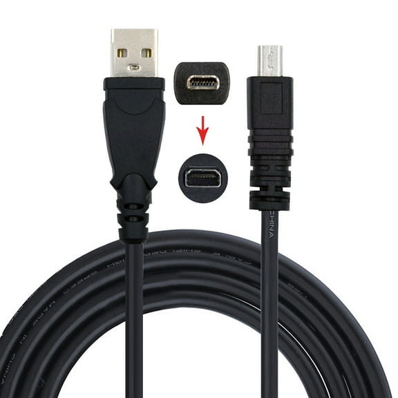 CY USB 2.0 Type-A to Camera Mini 8P Data Power Cable for Coolpix UC-E6 UC-E16 UC-E17 DSC-W DMC-S EX-Z