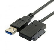 CY USB 3.0 to 7+6 13pin Slimline Sata Adapter Cable for Laptop Cd DVD Rom Optical Drive
