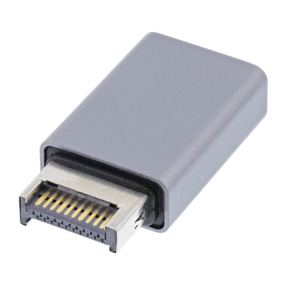 CY USB 3.1 Front Panel Header Male Type-E to Type-A USB3.0 Female Motherboard Extension Data Adapter