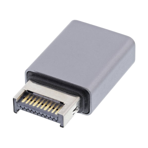 CY USB 3.1 Front Panel Header Male Type-E to Type-C USB-C Female Motherboard Extension Data Adapter