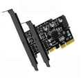 thumbnail image 1 of CY USB 3.2 Gen2 Type-C 20Gbps USB-C to PCI-E 4X Express Card Adapter for Desktop Motherboard, 1 of 7