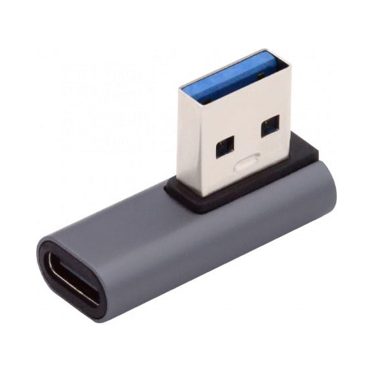 CY USB-C Type C Female Low Profile 90 Degree Left Angled to USB 3.0 A ...