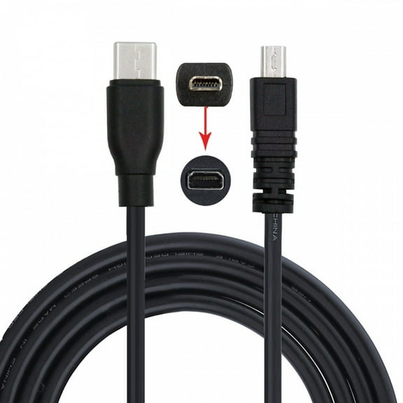 CY USB-C Type-C Host to Camera Mini 8P Data Power Cable for Coolpix UC-E6 UC-E16 UC-E17 DSC-W DMC-S EX-Z