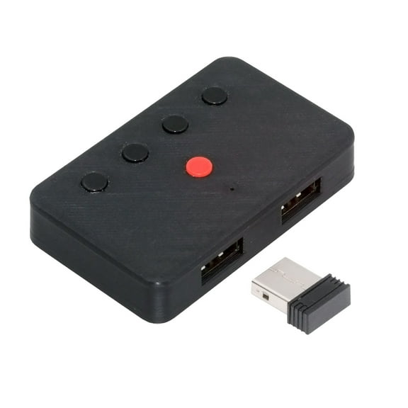 CY USB Wired Keyboard and Mouse Convert to Wireless 2.4G Bluetooth(BT) Converter with Receiver Type-C Power for Laptop Tablet Phone