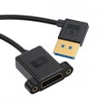 thumbnail image 1 of CY Ultrafine Right Angled DisplayPort 1.4 DP Male to Female Extension Cable 8K 60hz 4K 144hz for Desktop Laptop Monitor Graphics Card 30cm, 1 of 5
