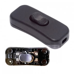 CY Universal Interruptor 318 Switch Cord Inline On-Off Switch DPST Control Rocker for Bedroom Table Lamp Desk Light Strip