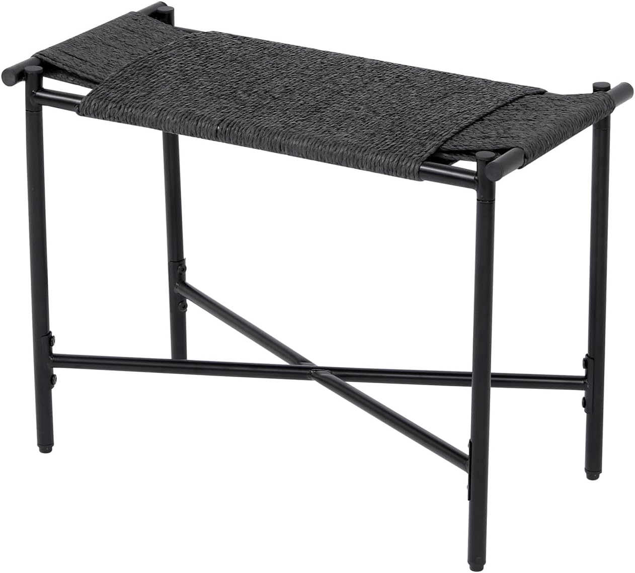 CY Vanity Stools Handwoven Paper Rope - Small Ottoman Foot Rest for ...
