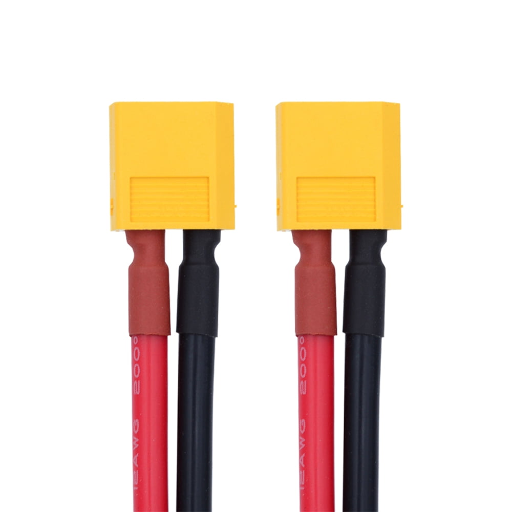 CY XT60 Male to Male 12AWG Extension Cable Connector for RC Battery Portable Power Station Solar Panel