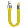 thumbnail image 1 of CY Yellow 10Gbps USB 3.1 Type C Male to USB3.0 Type A Male Flat Slim FPC Data Cable for Laptop Phone, 1 of 7
