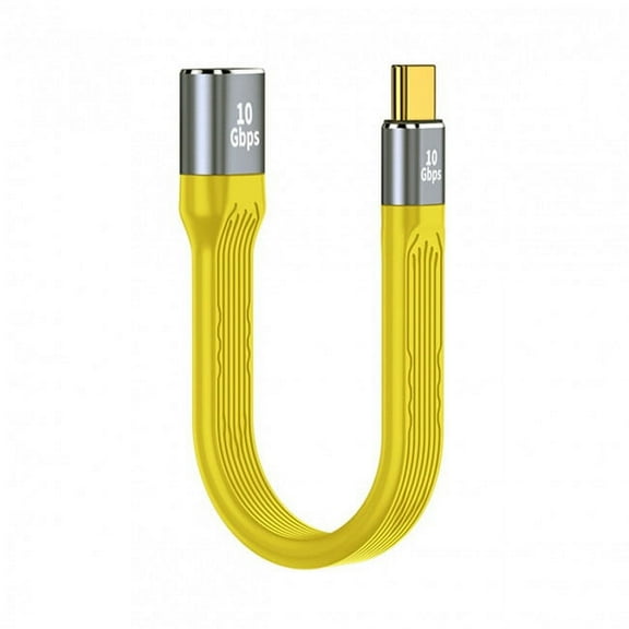 CY Yellow USB 3.1 Type C Male Host to USB3.0 Type A Female OTG Flat Slim FPC Data Cable for Laptop Phone