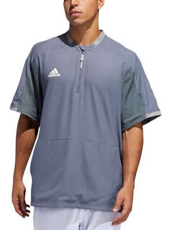 CY2084 Adidas Men's Fielder's Choice 2.0 Cage Jacket Onix-Core Heather S