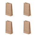 thumbnail image 1 of CY5O5ee 4 Count Brown Grocery Lunch Bag 5.12 X 3.15 X 9.45 Inches Paper Snack Bag Cookie PartyFavor CandyTreat Bread Popcorn Bags, Thank You Gift Bag, 1 of 10