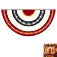 thumbnail image 1 of CY5O5ee Patriotic Lighted Half Fan Bunting Flag 4th Of July Decorations Indoor/Outdoor Light Up Bunting Banner for Independence Day & Patriotic Events 1 PACK, 1 of 6