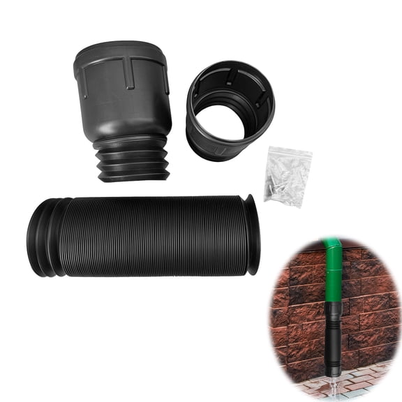 CY5O5ee Rain Gutter Downspout Extension, Flexible Rain Trough Downspout Extension Group, Downspout Extender Diverter Drain Pipe Connector Extendable